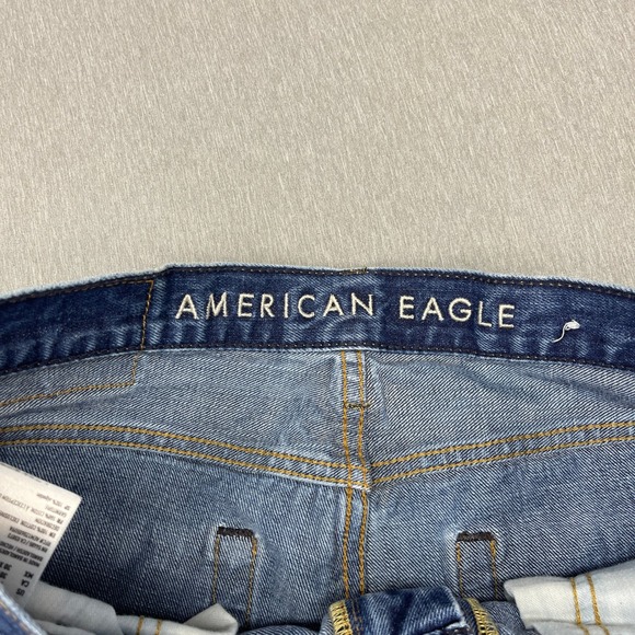 American Eagle Mens 30x30 Jeans Straight Leg Medium Wash Denim - Picture 3 of 7